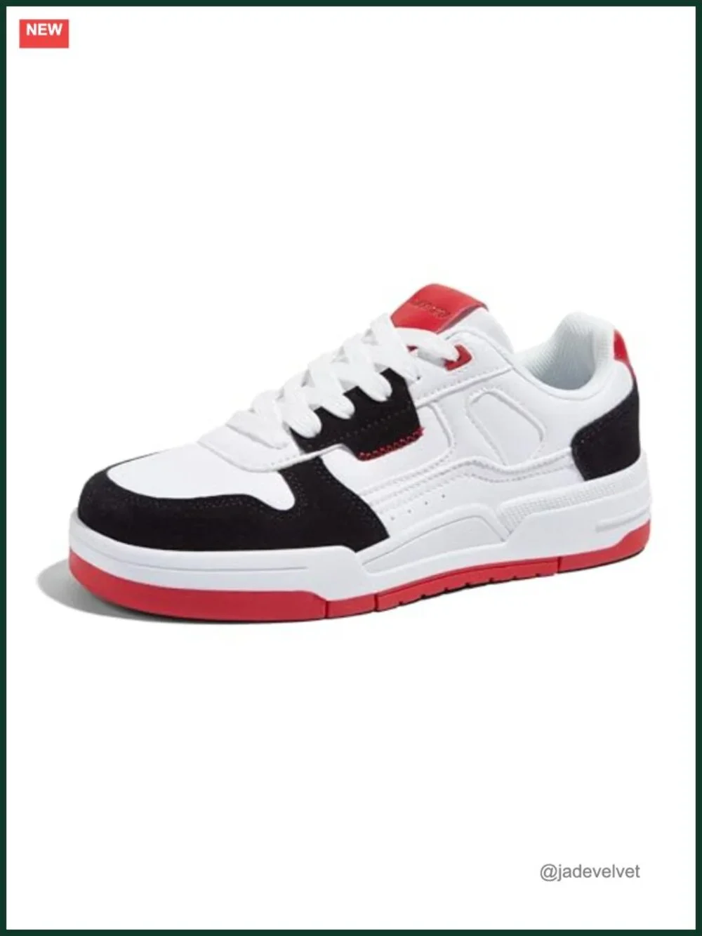 Women's PU Leather Lace Up Fashion Sneakers Non-Slip Casual Shoes